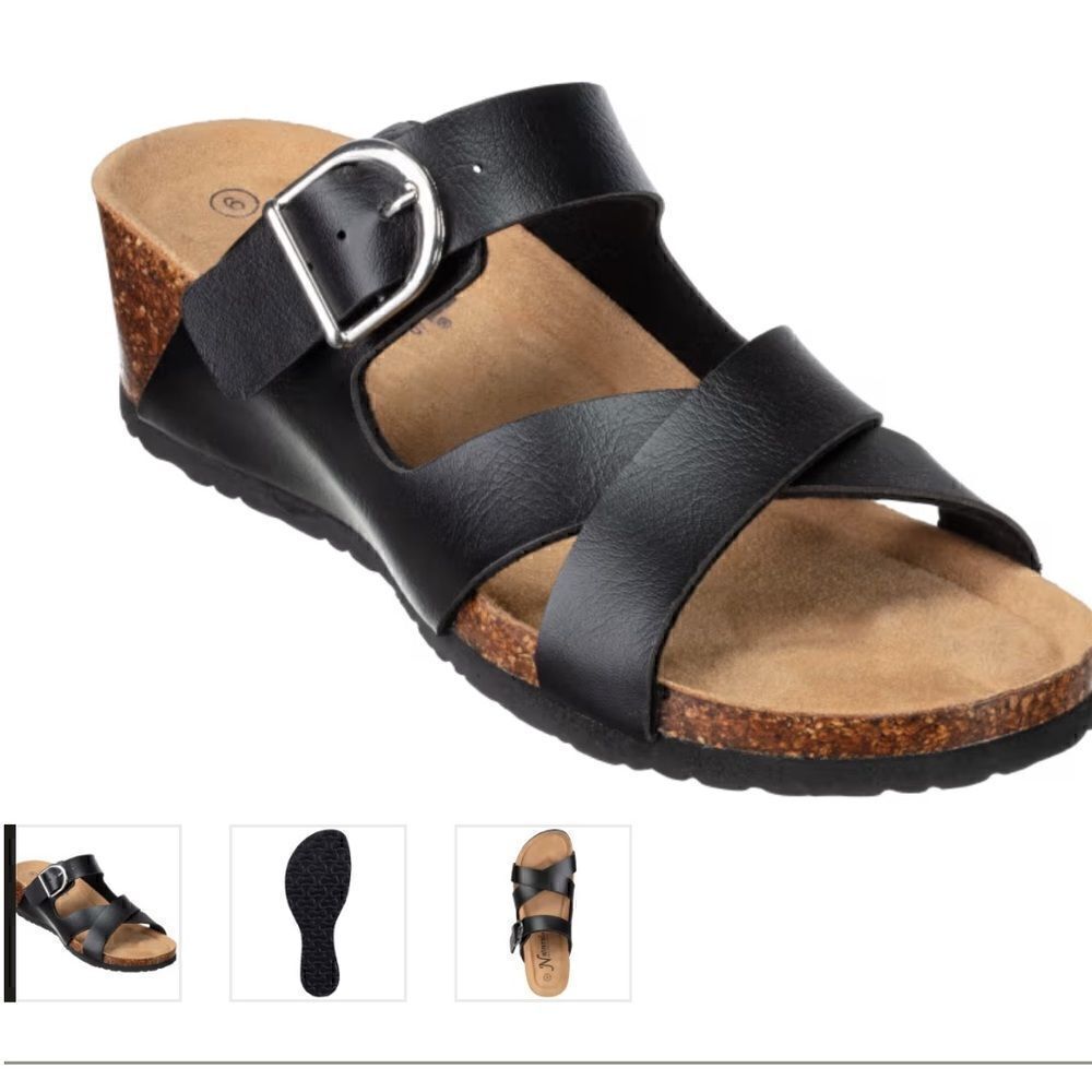 Natural Reflections Whitney Wedge Sandals size 11 NWOT